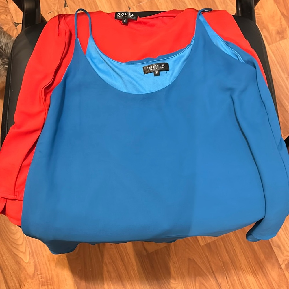Two Flowing tank tops size small